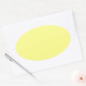 Gele lege achtergrondSjabloon Ovale Sticker (Envelop)