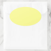 Gele lege achtergrondSjabloon Ovale Sticker (Tas)