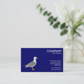 Gele leggermeeuw - Deep Navy Visitekaartje (Staand voorkant)