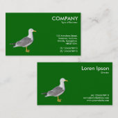 Gele leggermeeuw - Groen 006600 Visitekaartje (Voorkant / Achterkant)