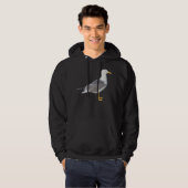 Gele leggermeeuw hoodie (Voorkant volledig)