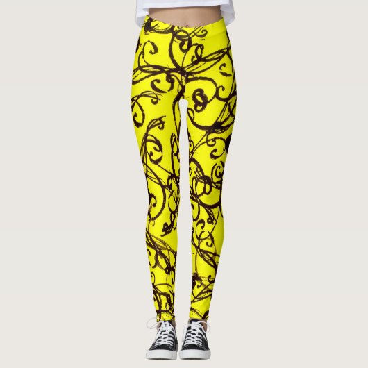 Gele Leggings (Voorkant)