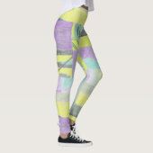 Gele leggings met gekramde scène (Rechts)