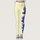 Gele Leggings van de Amerikaanse Flower Blue Bonne (Voorkant)