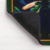 Gele Lelie Bloem Abstract gepersonaliseerd Muismat (Hoek)