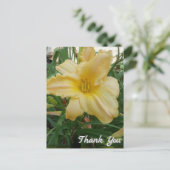 Gele lelie Bloem bedankkaartje Briefkaart (Staand voorkant)