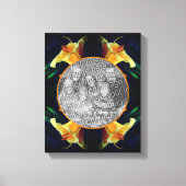Gele Lelie Bloem Maak Je Eigen Foto Canvas Afdruk (Voorkant)