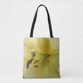 Gele lelie bloemblaadjes close-up tote bag (Voorkant)