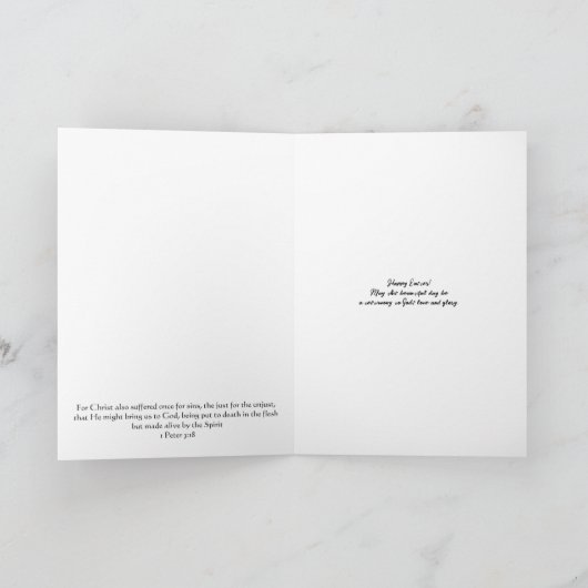 Gele Lelie Bloemen Geloof Pasen Kaart (Binnen)