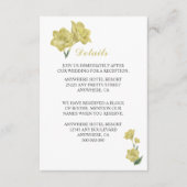 Gele Lelie Bloemen Groene bladeren Details Informatiekaartje (Voorkant)