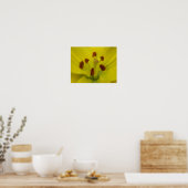 Gele Lelie Bloemendruk Poster (Keuken)