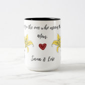 Gele lelie Moederdag Mok (Center)