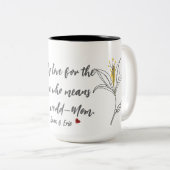 Gele lelie Moederdag Mok (Voorkant rechts)