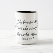 Gele lelie Moederdag Mok (Center)