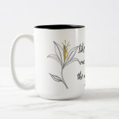 Gele lelie Moederdag Mok (Links)