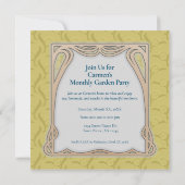 Gele leliebloem betekent -stijl geel kaart (Achterkant)