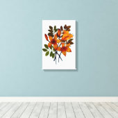 Gele Lelieprint op Canvas Afdruk (Insitu (Houten vloer))