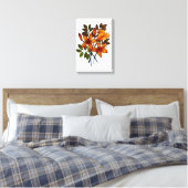 Gele Lelieprint op Canvas Afdruk (Insitu (Slaapkamer))