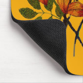 Gele lelieprint op muismat (Hoek)