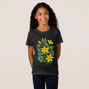 Gele lelies t-shirt