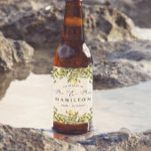 Gele Lemon amalfi kust Mediterrane Bruiloft Bier Etiket