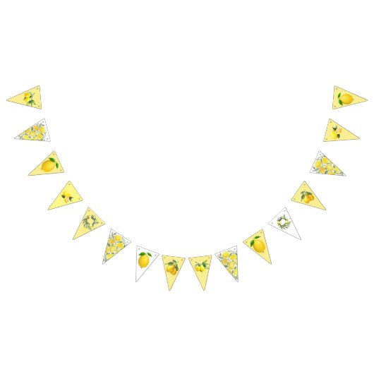 Gele Lemon Bunting Flags Vlaggetjes (Alle)
