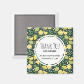 Gele lemon en groene Limoen fruitpatroongebeurteni Magneet (Voorkant / Achterkant)