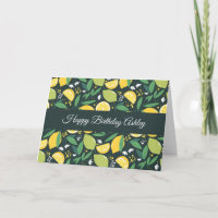 Gele lemon en groene Limoen fruitpatroonvogels
