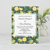 Gele lemon en groene Limoen Kaart (Staand voorkant)