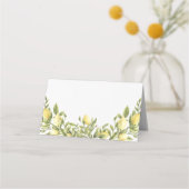 Gele Lemon Mediterrane Trouwplaats Kaarten Plaatskaartje (Achterkant)