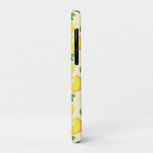 Gele Lemon Minimalistische Fruit Patroon Achtergro Case-Mate iPhone Case (Achterkant/links)