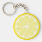 Gele Lemon Slice Sleutelhanger (Voorkant)