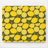 Gele Lemon Wallpaper Pattern Muismat (Voorkant)