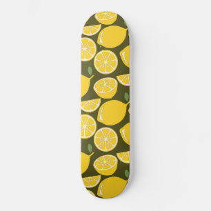 Gele Lemon Wallpaper Pattern Persoonlijk Skateboard