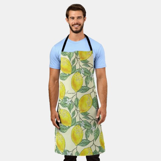 Gele Lemons Fresh Zesty Summer Citrus Schort (Gedragen)