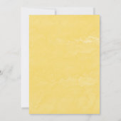 Gele Lemons Greenery Vine Waterverf Weddenschap in Kaart (Achterkant)