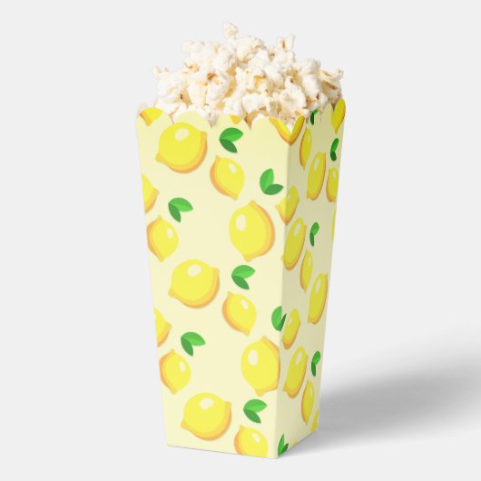 Gele Lemons Popcorn Box Bedankdoosjes (Popped)