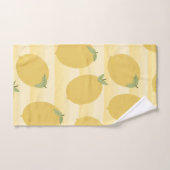 Gele lemons Summer Fruit Waterverf Fun Bright Bad Handdoek (Handdoek)