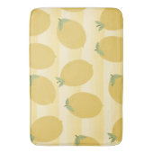 Gele lemons Summer Fruit Waterverf Fun Bright Badmat (Voorkant Verticaal)
