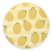 Gele lemons Summer Fruit Waterverf Fun Bright Keramische Knop (Voorkant)