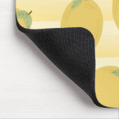 Gele Lemons Summer Fruit Waterverf Stripe Muismat (Hoek)