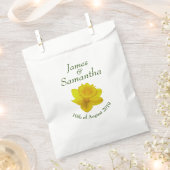Gele lente-affodil - bruiloft bedankzakje (Geknipt)