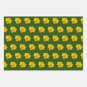 Gele lente-affodil - bruiloft inpakpapier vel (Voorkant 2)