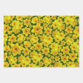 Gele lente-affodil - bruiloft inpakpapier vel (Voorkant)