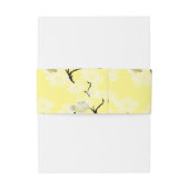 Gele lente bloeit uitnodigingen wikkel (Achterkant Voorbeeld)