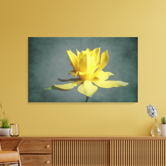 Gele lente Narcissus Canvas Print (Insitu (Woonkamer))