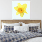 Gele Lentebloem Narcis Canvas Afdruk (Insitu (Slaapkamer))