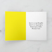 Gele Lentekrokus Denk aan Jou Kaart (Binnen)
