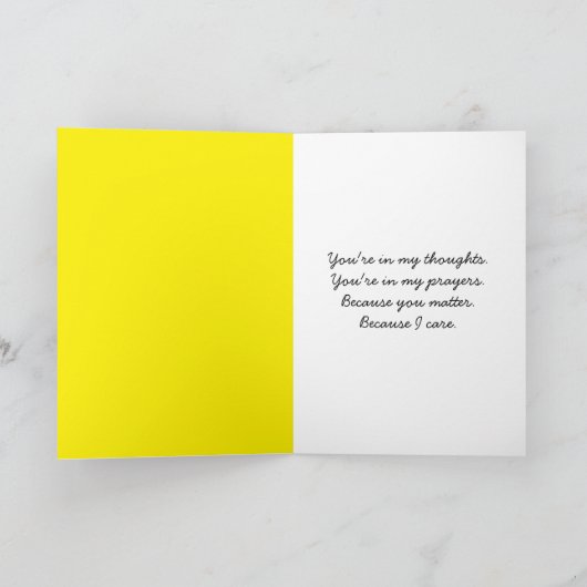 Gele Lentekrokus Denk aan Jou Kaart (Binnen)