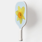 Gele lentesaffodil op Bleek blauw Pickleball Paddle (Links)